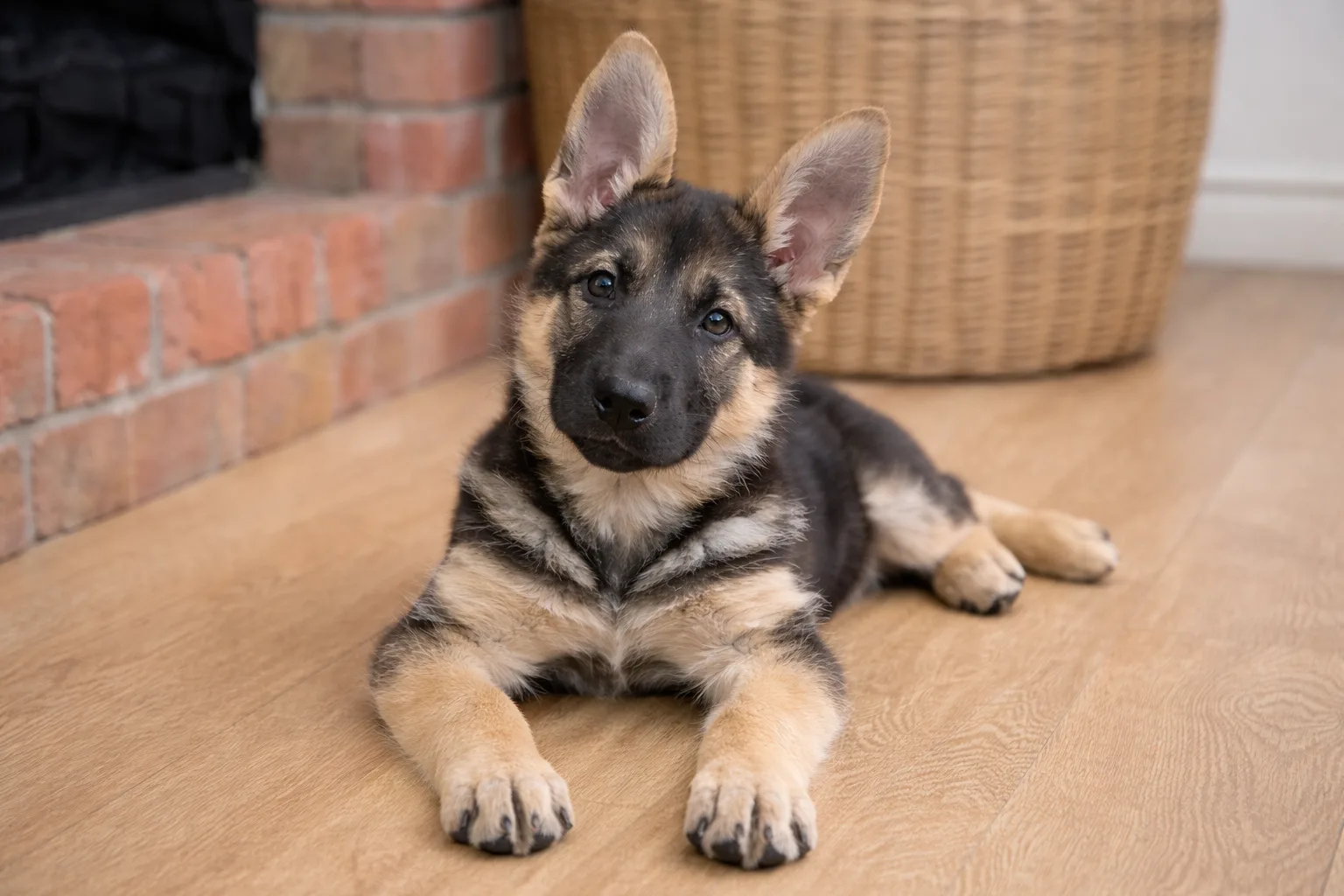 Щенок метис овчарки, 3 месяца