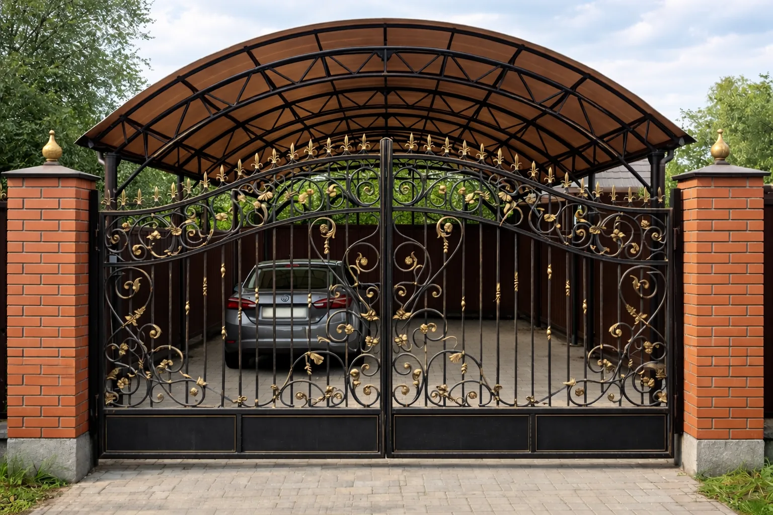 Сварка: ворота, калитки, навесы