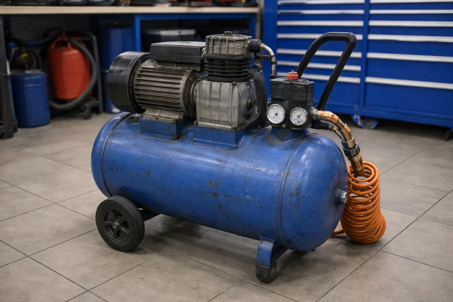 Компрессор гаражный 50 литров
