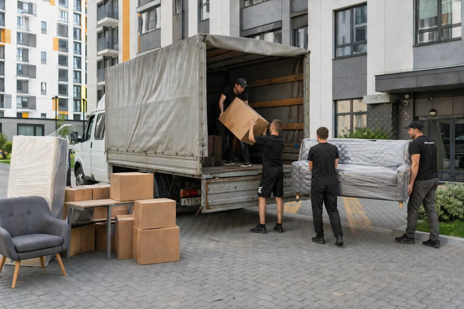 Переезд с грузчиками и газелью